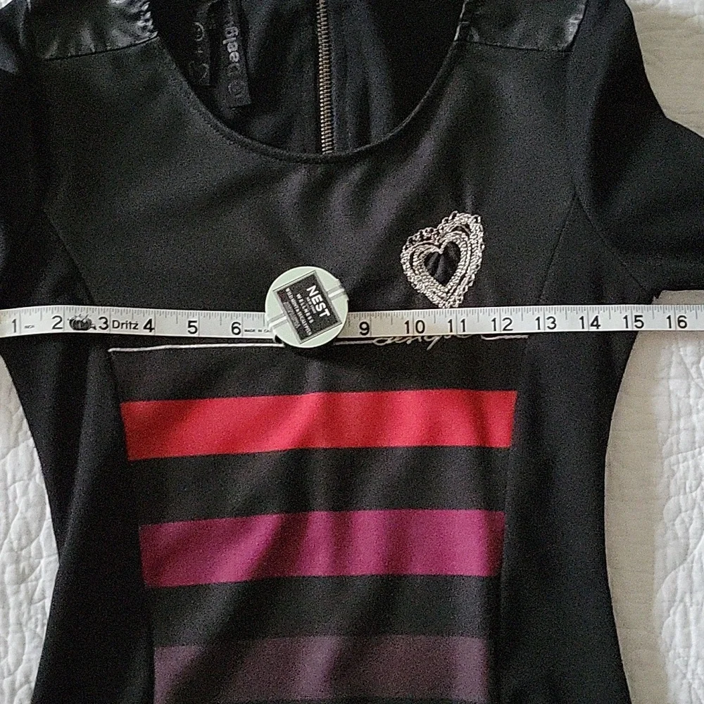 Desigual Women's Black Striped Dress- Size XS - Picture 9 of 11